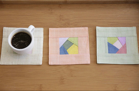 Moshi Patchwork Cup Coasters  (Set of 5 mix & match colours)