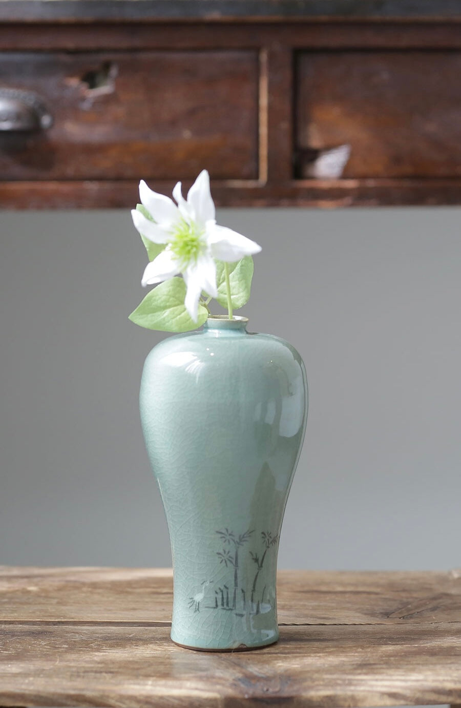 Serenity Celadon Vase  (Mini decorative vase)