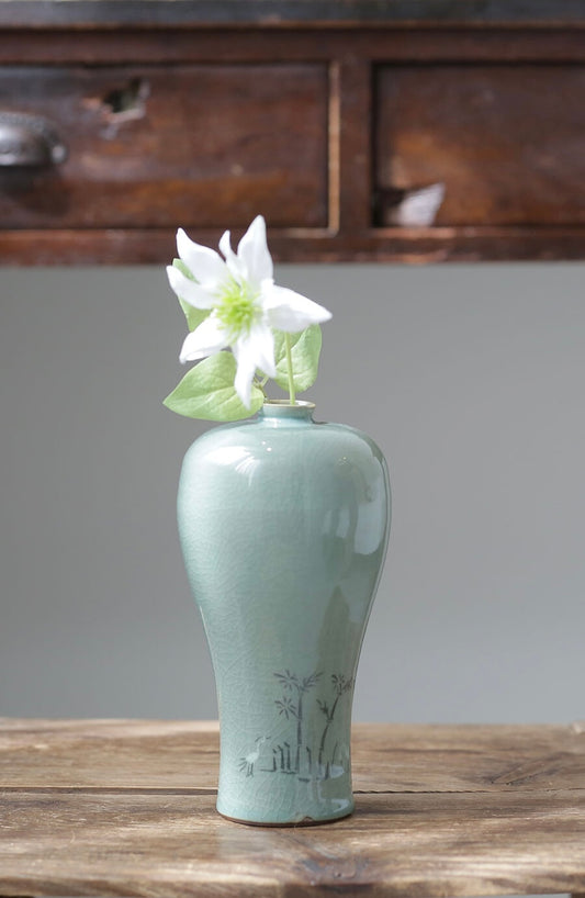 Serenity Celadon Vase  (Mini decorative vase)