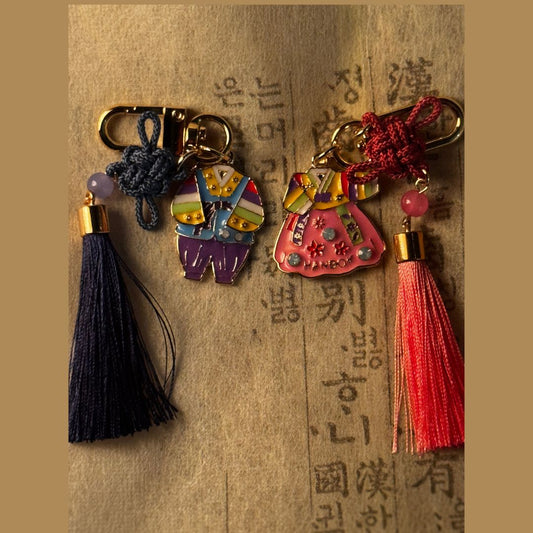 Hanbok Couple Key Rings (Set of 2)